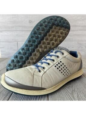 Ecco Biom Natural Motion Gray Yak Leather Spikeless Golf Shoes Mens Size 13  47